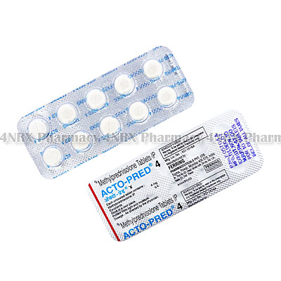 Acto-Pred (Methylprednisolone) - 4mg (10 Tablets)