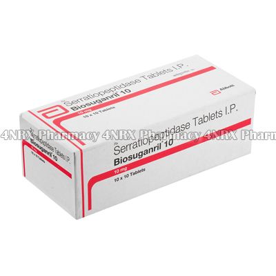 Biosuganril 10 (Serratiopeptidase) - 10mg (10 Tablets)1