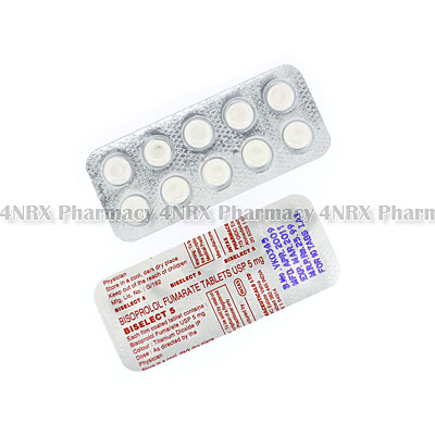 Biselect 5 (Bisoprolol Fumarate) - 5mg (10 Tablets)