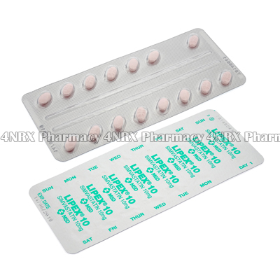 Lipex (Simvastatin) - 10mg (30 Tablets)1