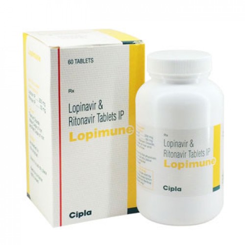Lopimune (Lopinavir/Ritonavir) - 200mg/50mg (60 Tablets)	