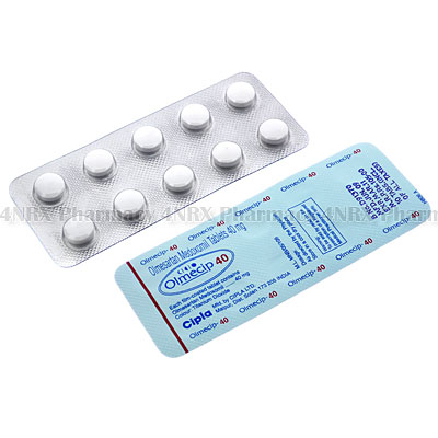 Olmecip (Olmesarta Medoxomil) - 40mg (10 Tablets)