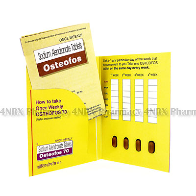 Osteofos (Alendronate Sodium) - 70mg (4 Tablets)