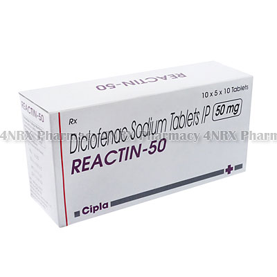 Reactin-50SR(DiclofenacSodium)-50mg(10Tablets)