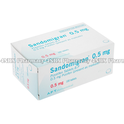 Sandomigran (Pizotifen Malate) - 0.5mg (100 Tablets)2
