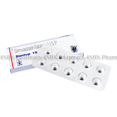 Simlup(Simvastatin)-10mg(10Tablets)