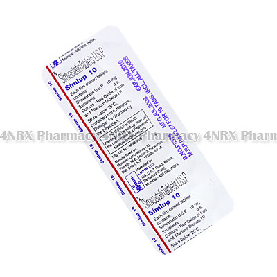 Simlup (Simvastatin) - 10mg (10 Tablets)