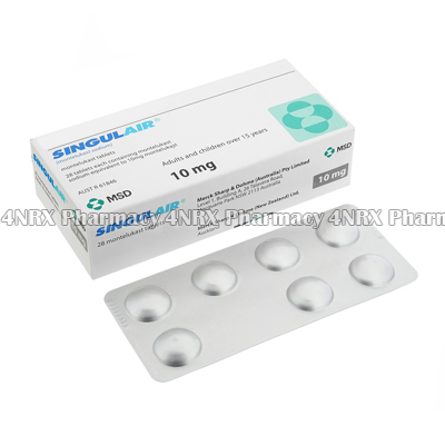 Singulair (Montelukast Sodium) - 10 mg (28 Tablets)3