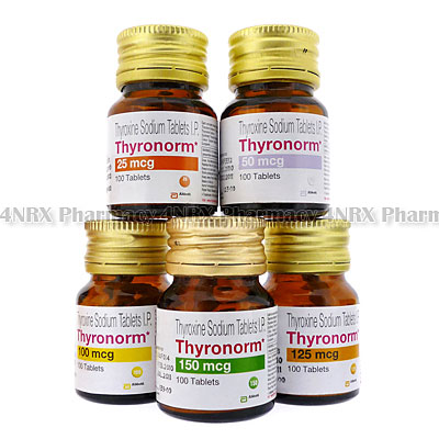 Thyronorm (Thyroxine Sodium) - 25mcg (100 Tablets)