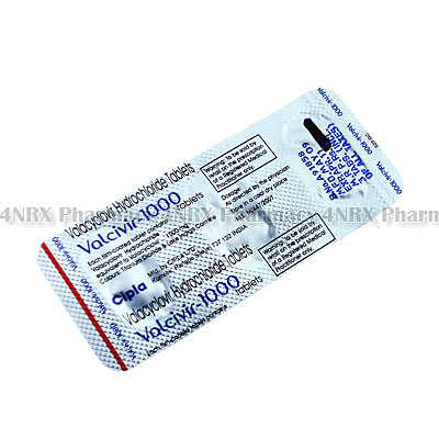 Valcivir (Valacyclovir) - 1000mg (3 Tablets)
