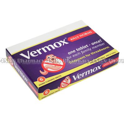 Vermox (Mebendazole) - 100mg (6 Tablets)2