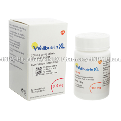 Wellbutrin XL (Bupropion Hydrochloride) - 300mg (30 Tablets)1