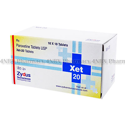 Xet(Paroxetine)-20mg(10Tablets)