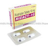 Detail Image Rizact-10 (Rizatriptan) - 10mg (4 Tablets)
